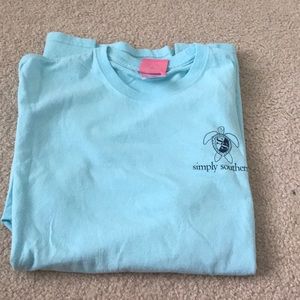 A simply southern blue beachy T-shirt